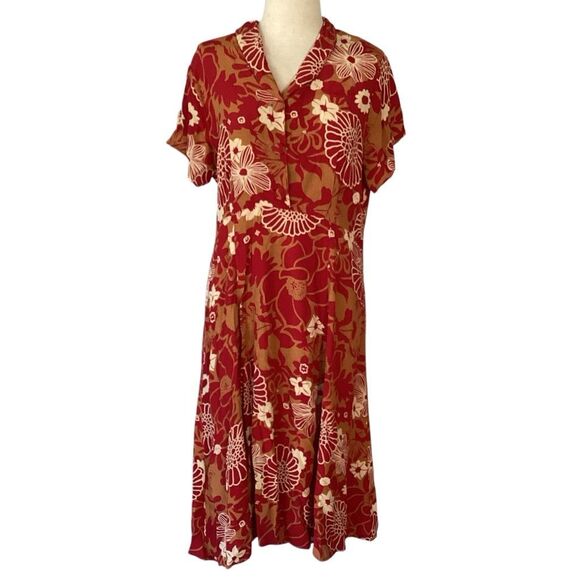 Loco Lindo VTG 1940’s Style Retro Dress Short Sleeve Women’s XL - Picture 1 of 9